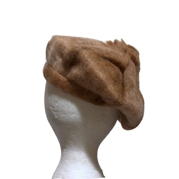 Vintage Glentarff Mohair Blend Tam o Shanter Made in Scotland Scottish Neutral main image 5
